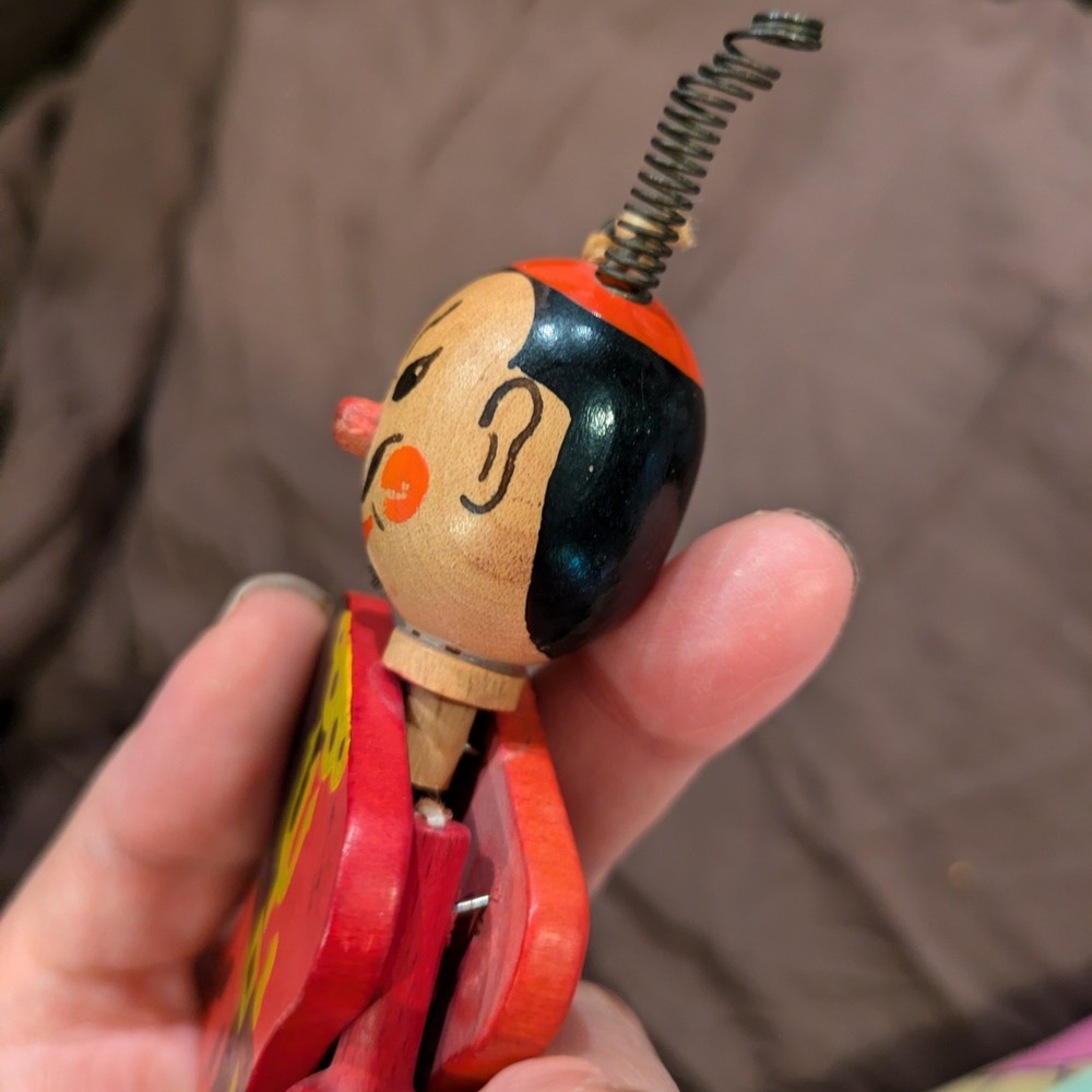 Vintage Jumping Jack Puppet Mephistopheles Devil Gregor Creations Austria