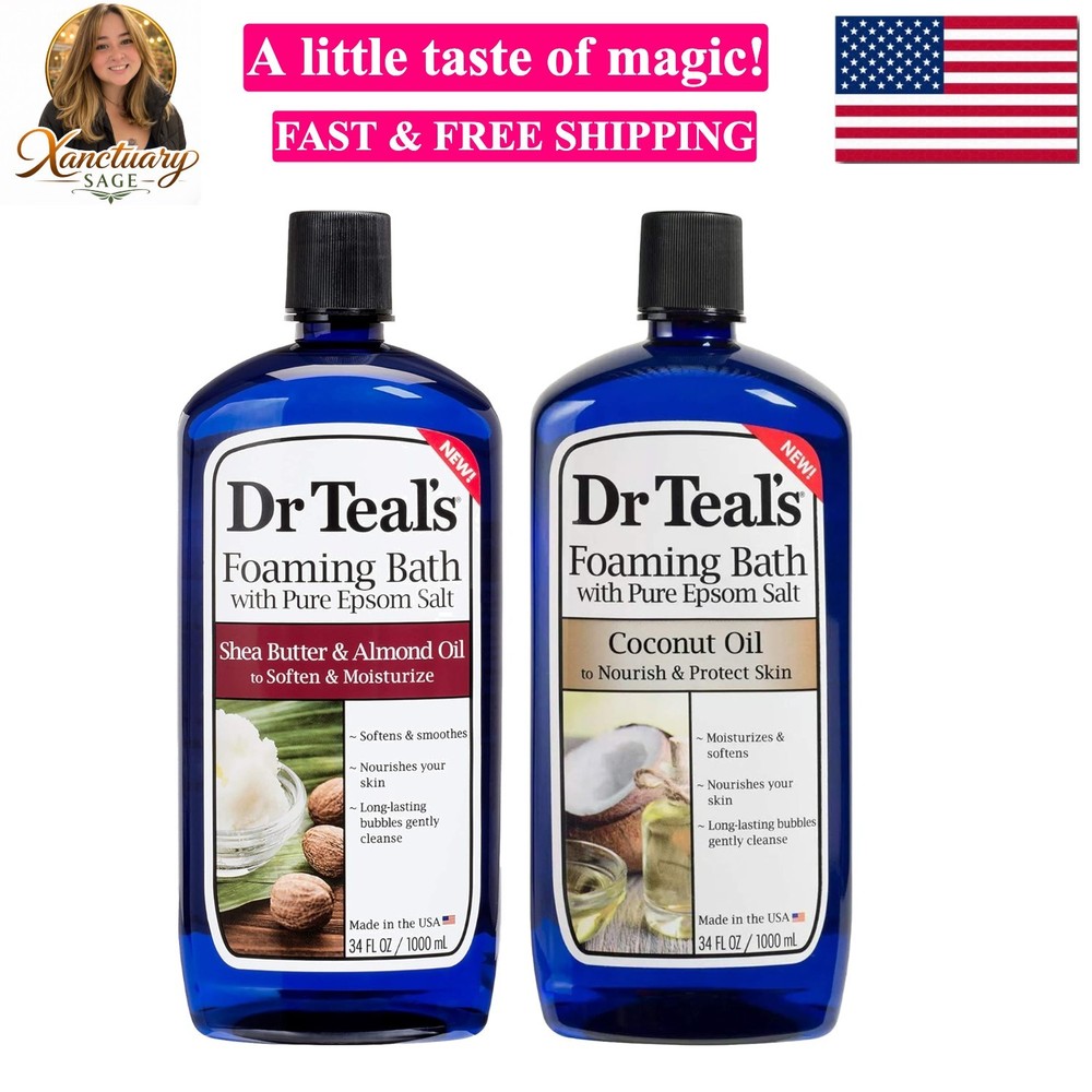 Foaming Bath Variety Gift Set 2 Pack, 34oz Ea - Soften & Moisturize Shea Butt...