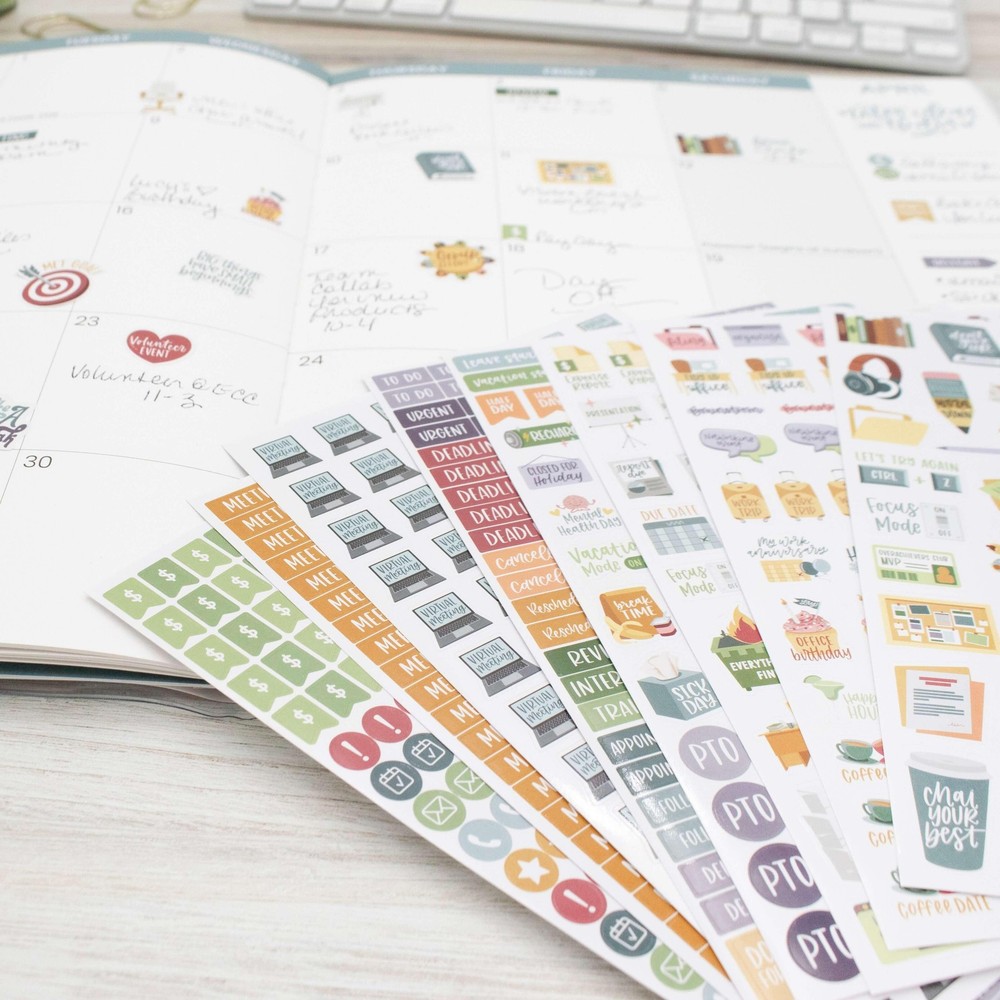 bloom daily planners Planner Stickers | Workday Essentials