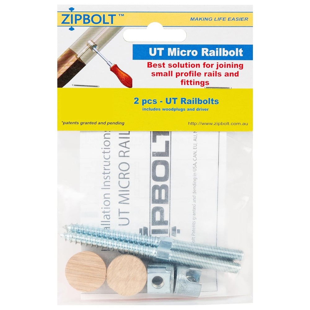 Zipbolt Micro Railbolt Handrail Connector 1 Pack
