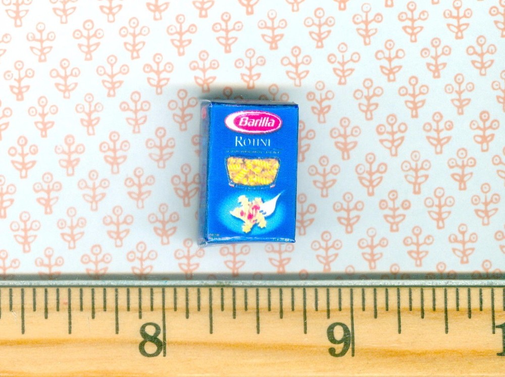 DOLLHOUSE Miniatures Size Noodle Pasta Rotini Box