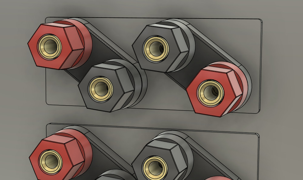 Rotel RX-503 speaker terminal upgrade kit