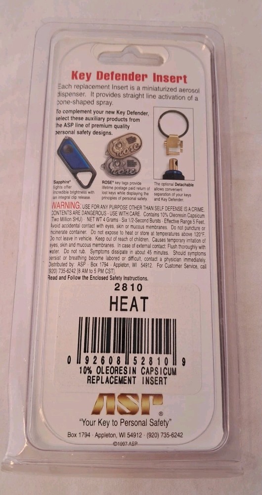 KeyDefender Insert 2810 Heat Key Defender Insert NIP (Q)