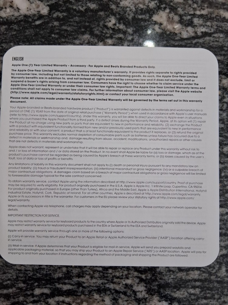 Powerbeats3 Wirless Headbuds Original Manual