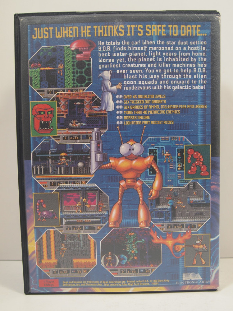B.O.B. Case (SEGA Genesis) Authentic BOX ONLY