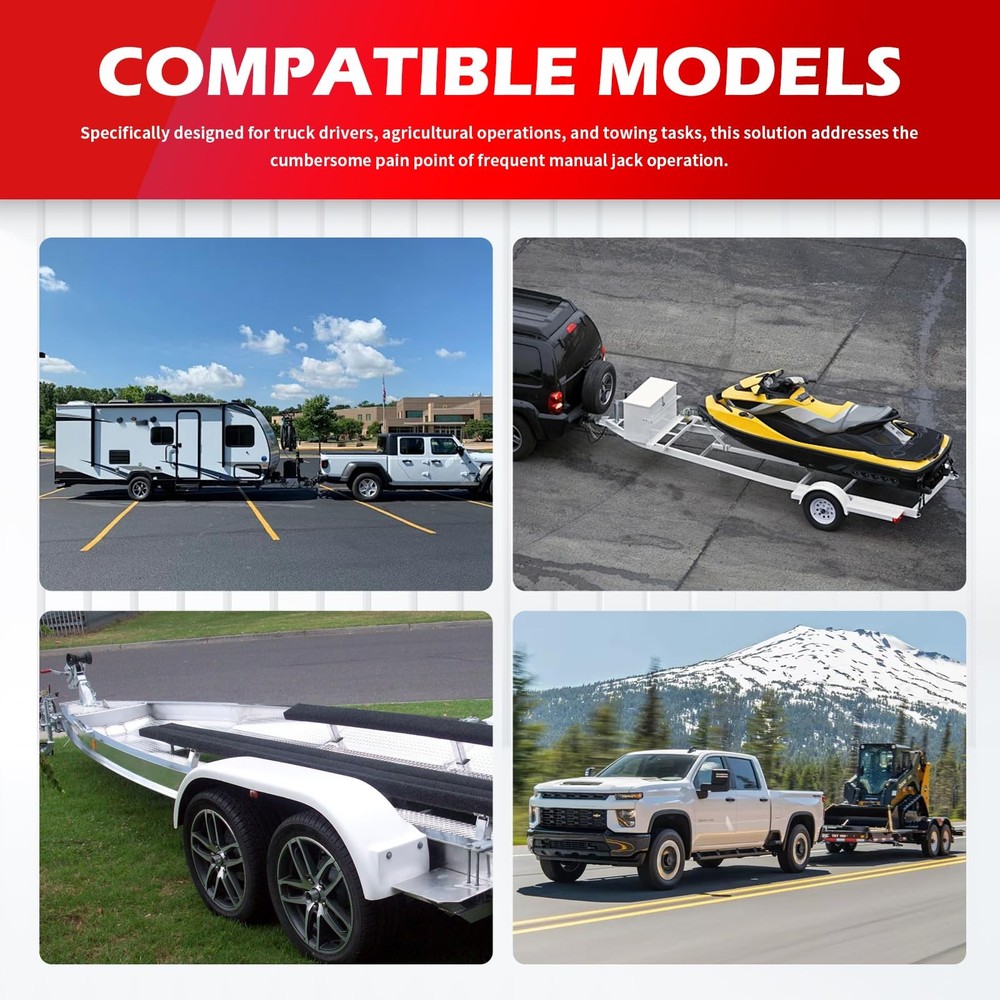 EZ Crank Jack Adapter Tool,Heavy Duty EZ Crank Trailer Jack Drill Adapter for Tr