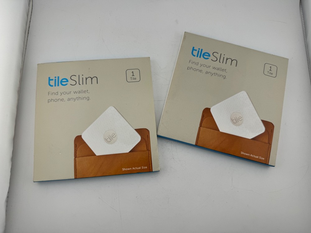 [2-PACK] TILE SLIM (WHITE) BLUETOOTH TRACKER FINDER - [EC-04001]
