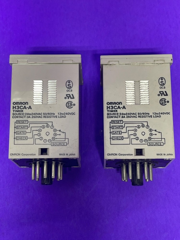 Omron H3CA-A Multi Mode Digital Solid-State Timer [Lot of 2]