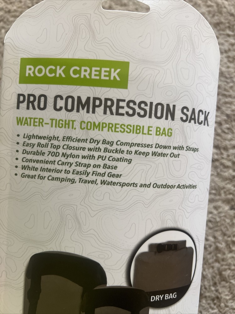 Rock Creek Pro Compression Sack Water- Tight Compression Sack 30 Liters Packable