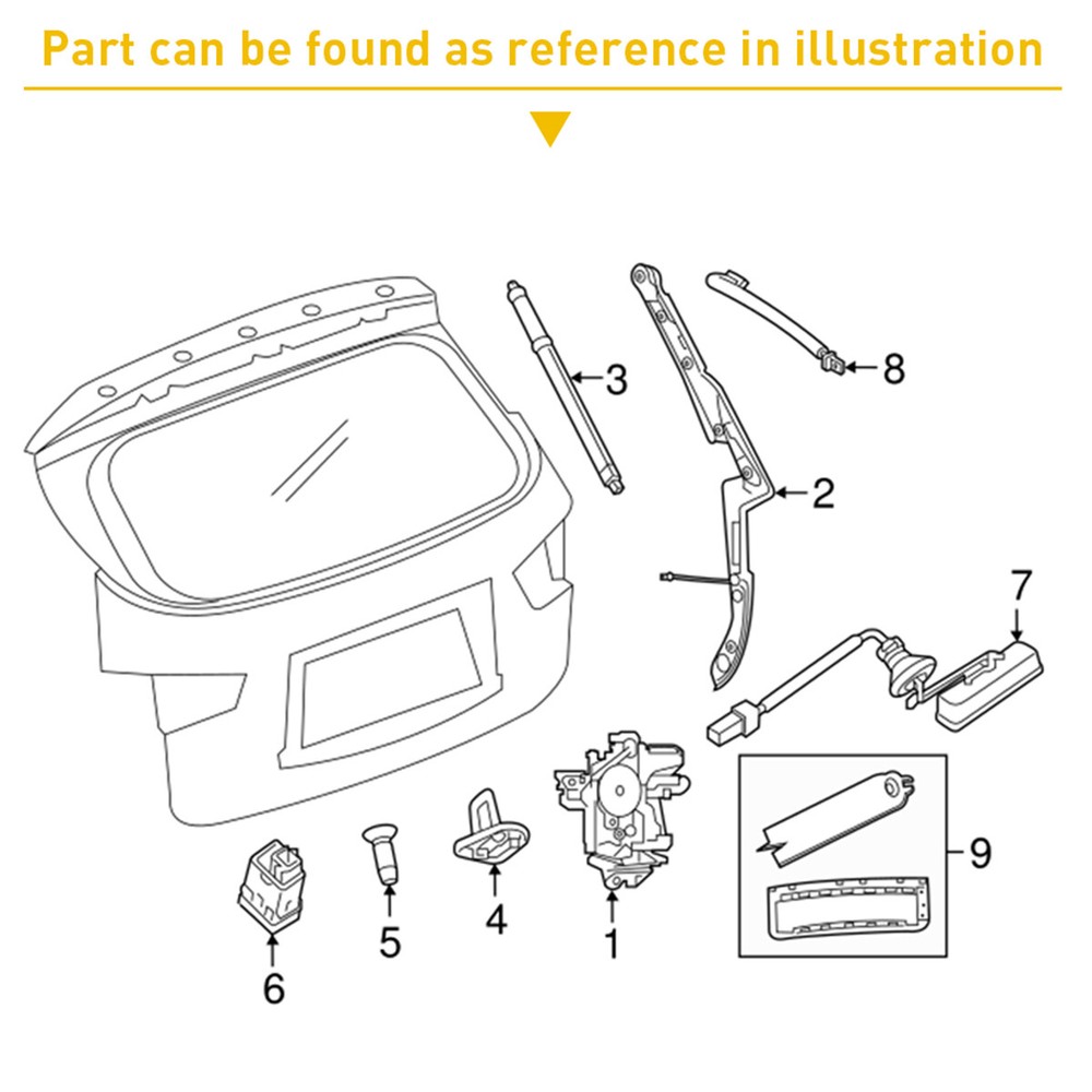 Tail gate Switch Release For Hyundai Veloster Hatch 2012-2017 Button Trunk Latch