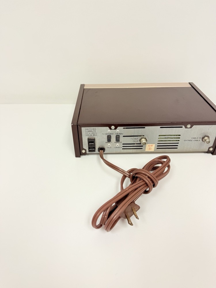 Vintage Philips Channel Plus Cable Converter Set Decoration