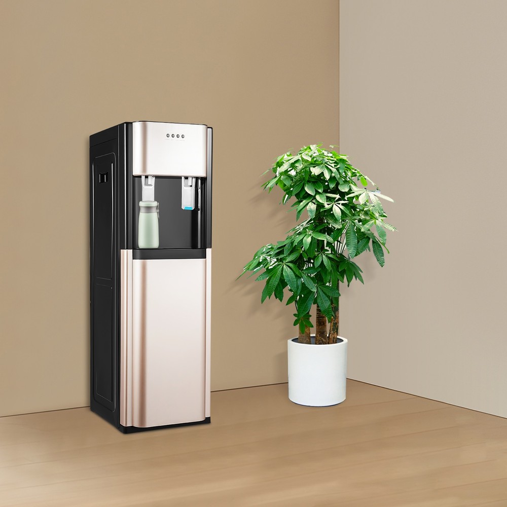 Bottom Load Hot/Cold Water Dispenser Cooler 5 Gallon Home/Office Stainless Steel