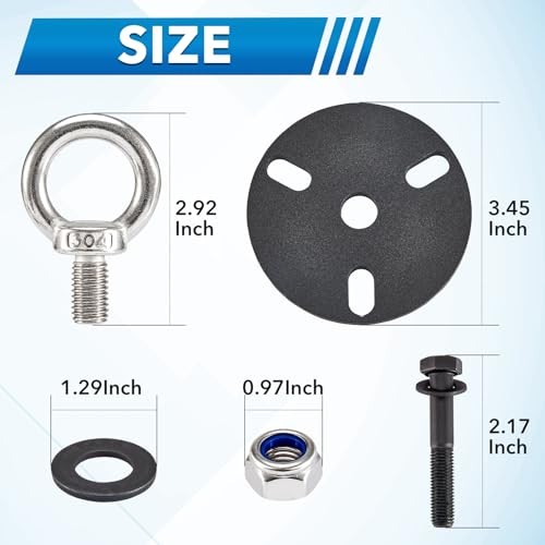 Outboard Engine Lifting Ring Tool with Adapter and Ring Fit for Evinrude