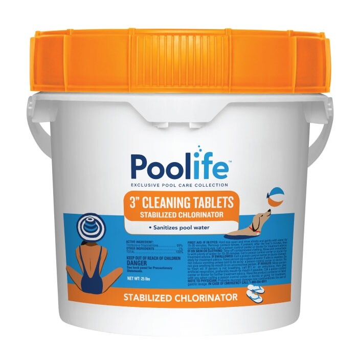 Poolife 3" Cleaning Tablets Stabilized Chlorine (25lb)