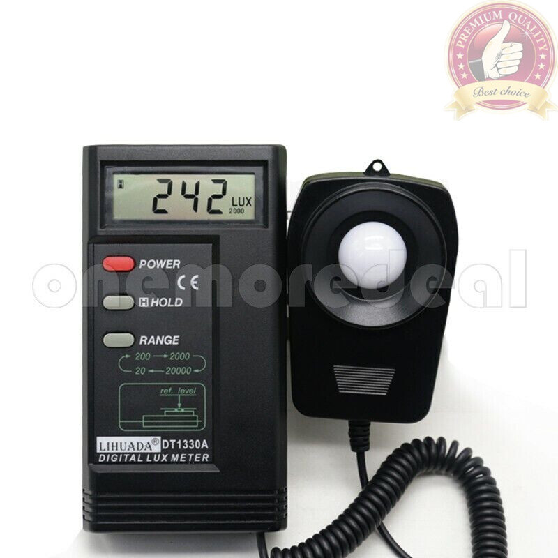 20000Lux Digital LUX Light Meter High-Precision With Reading Holding Function