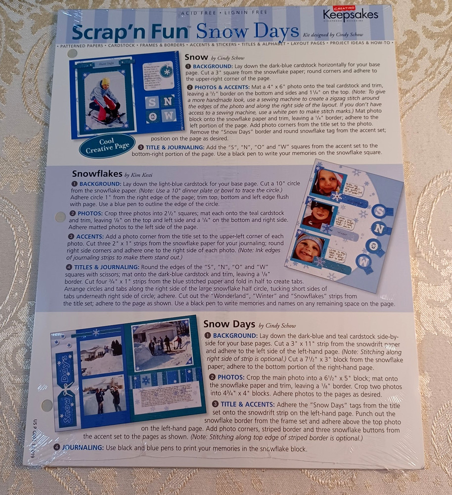 Creating Keepsakes Scrap'n Fun Kits - Lot Of 3 - Scrapbooking