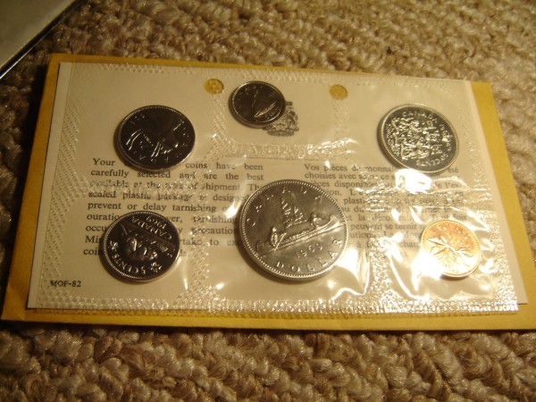 1969 Canada PL Set (6 Coins Cent to $1). MINT UNC.