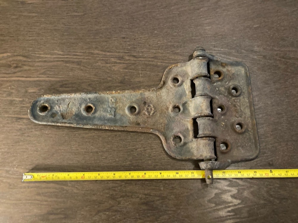 Large Cast Iron Hinge Off Railroad Refrigerator Car