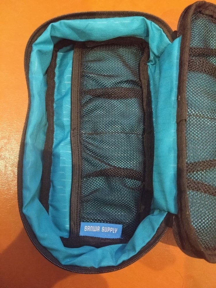 SANDMAR SUPPLY Storage Case, Medium, Gray / Turquoise