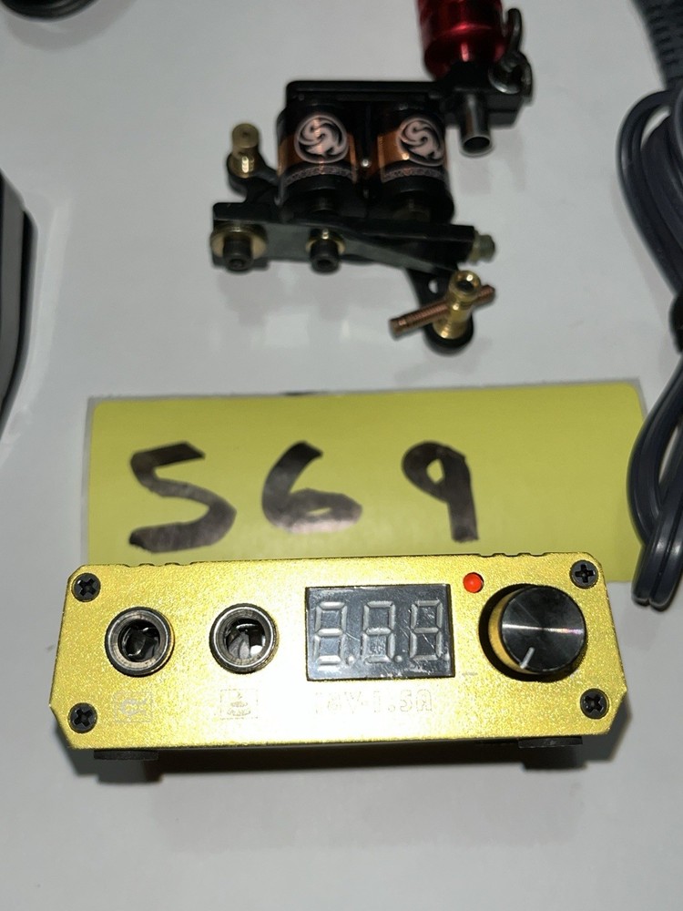 Dragonhawk Tattoo Gun Variable Foot Speed Throttle Controller Power Supply Cords