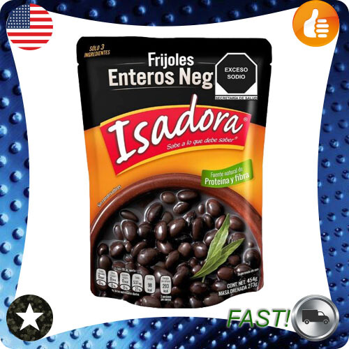 1 Pack Isadora black beans, whole 454g
