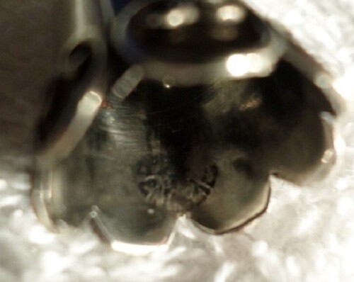 THIMBLE Mexico 2.6 grams Sterling Silver Small Size Curley Cues Unknown Maker