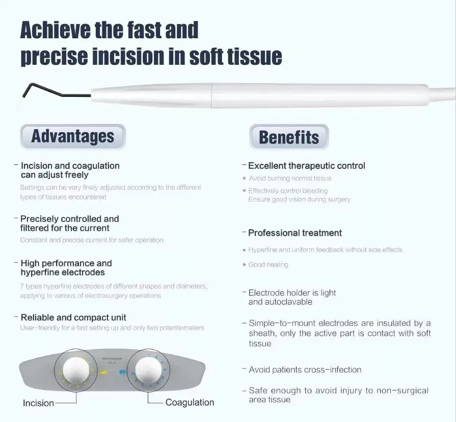 Dental Surgery Electrosurgery Unit Machine High Frequency Electric Knife