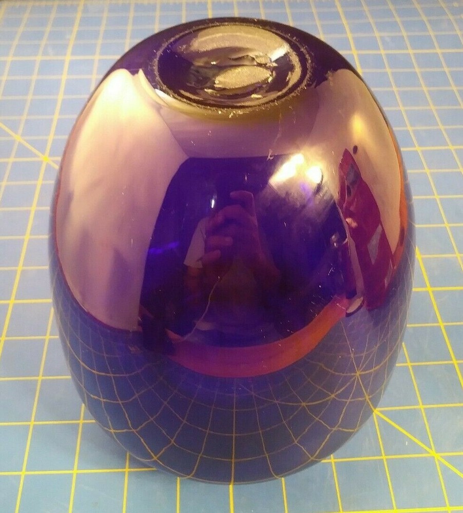 Blue Hand Made Vase. Storage Auction Find.
