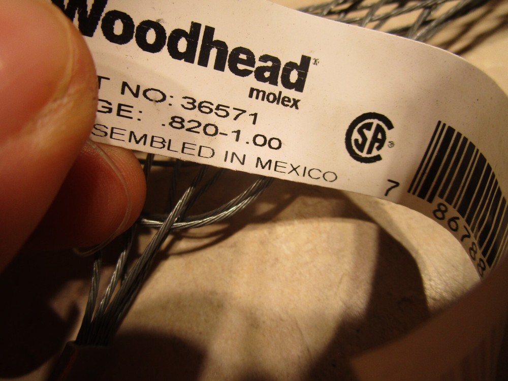 WOODHEAD 36571 SUPPORT GRIP CABLE, Q0014