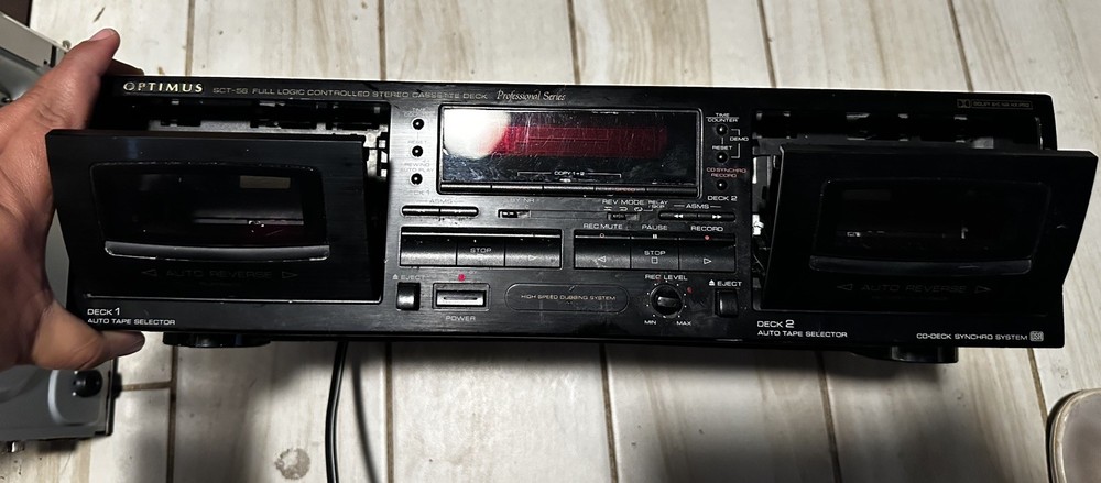 Optimus SCT-56 Stereo Cassette Deck