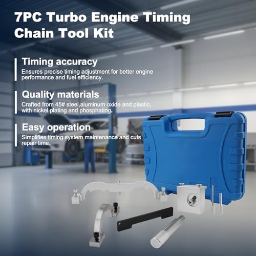 Engine Timing Chain Tool Kit, Premium Grade Camshaft Alignment Locking Set,
