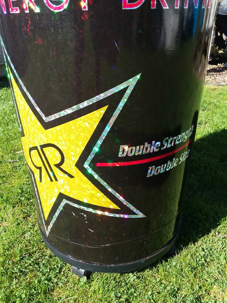Rockstar Energy Drink Refrigerator Cooler Used