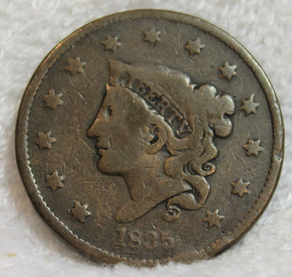 1835 large cent