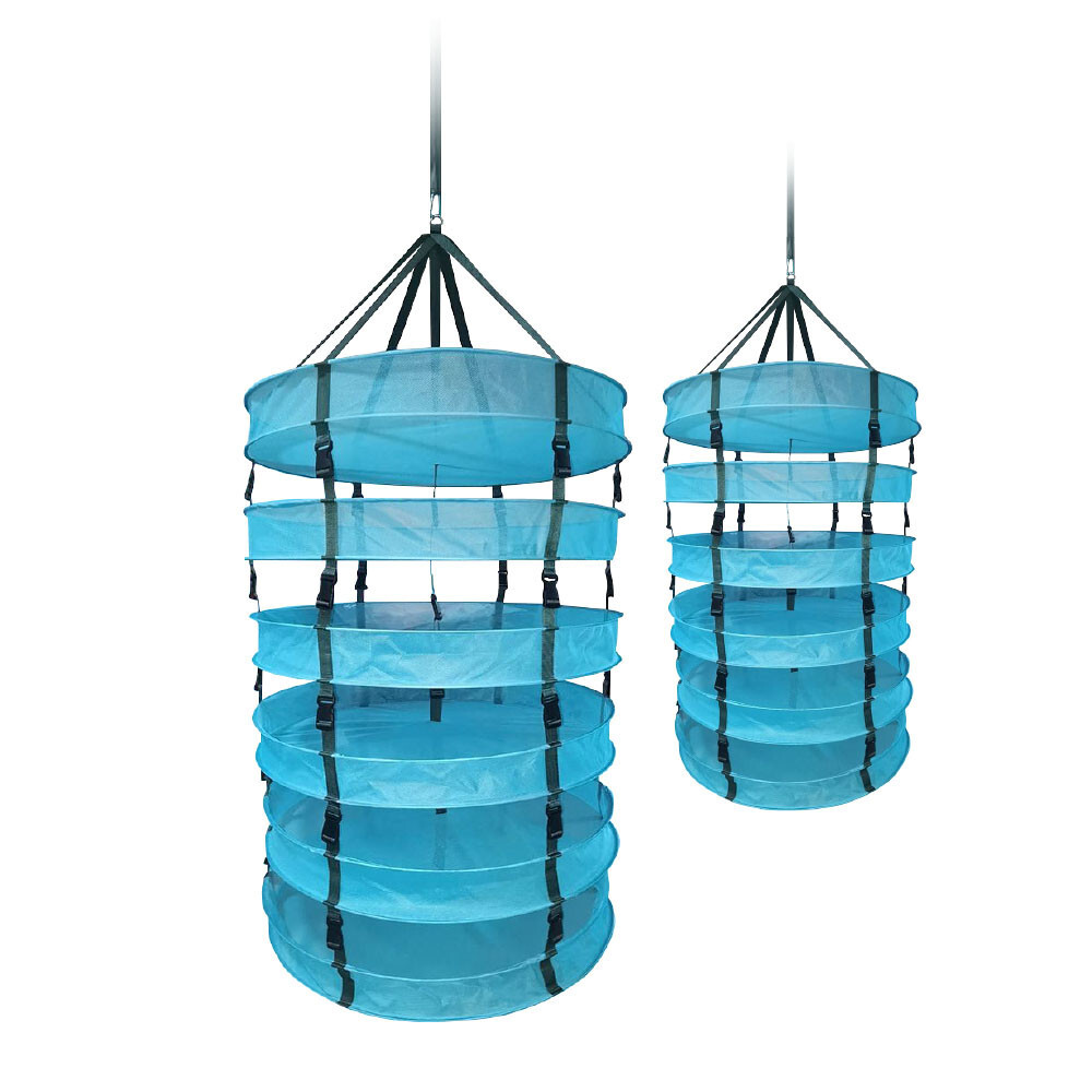 THEPROTECTOR 3FT Dry Rack 6 Layer Mesh Herb PlantHydroponics Hanging Drying Rack