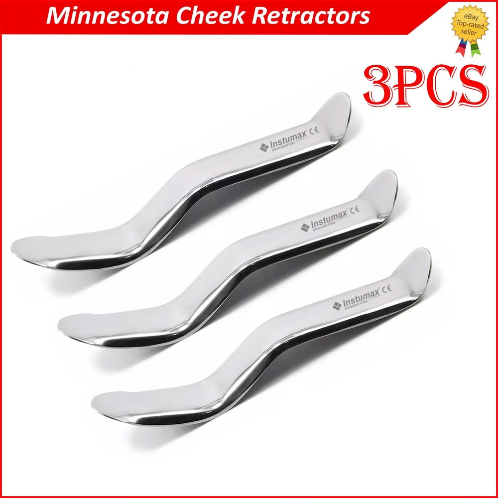 Minnesota Cheek Retractors Surgical Dental Instruments 3Pcs