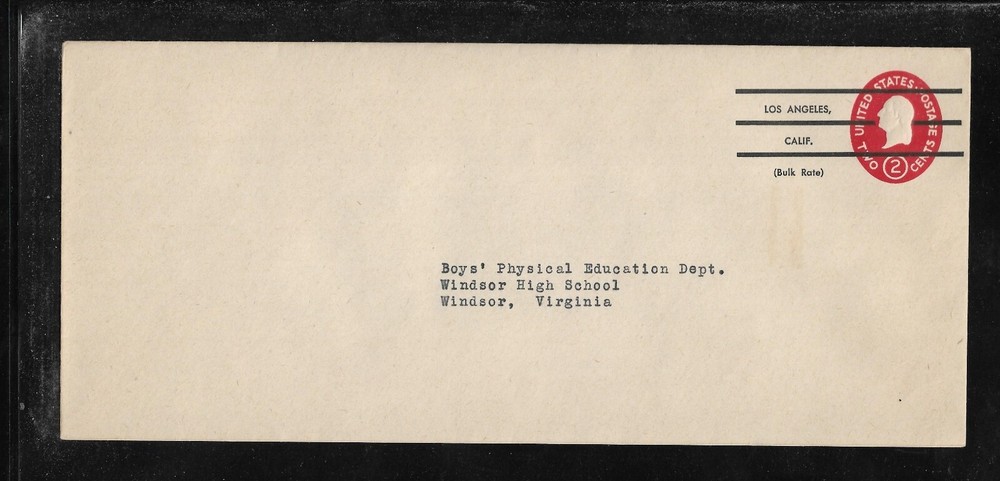 US Precancel Envelope: CA Los Angeles - 3a8 2D 30 46; Used