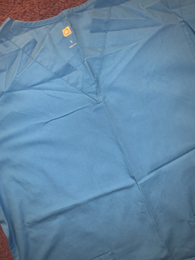 Wonderwink Scrub Set Top L bottoms LT Blue