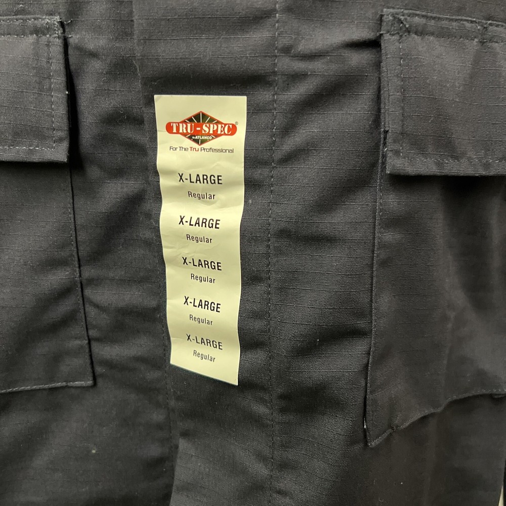 Tru-Spec NavyTactical Shirt Size XL Reg Long Sleeve Button Front