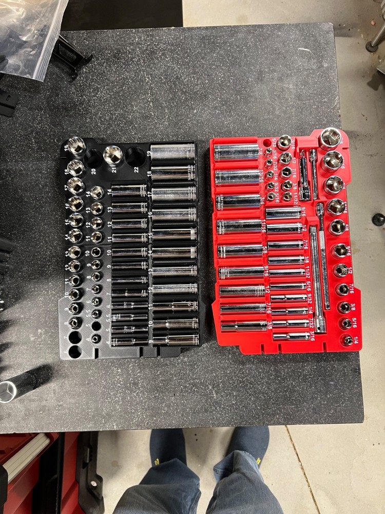 Mechanic (93) Socket organizer for Milwaukee Packout 11 bin low profile