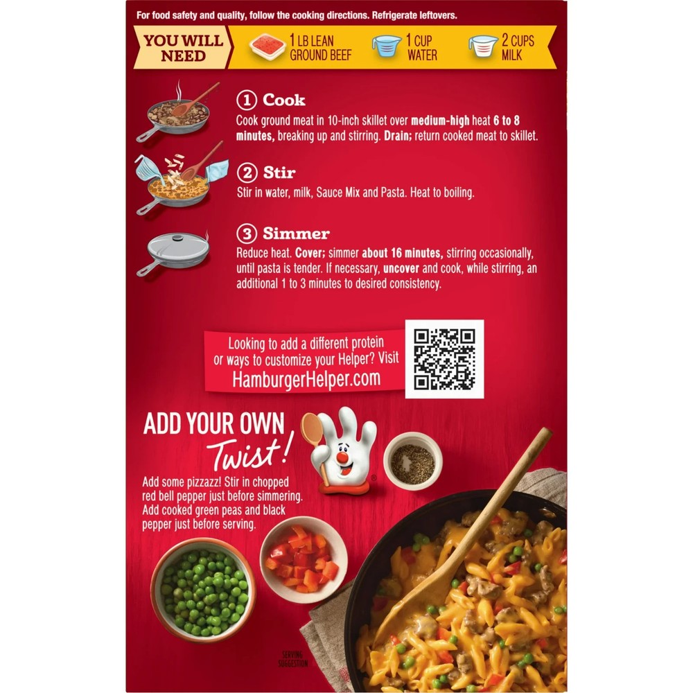 Hamburger Helper Cheddar Cheese Melt 2 Pack