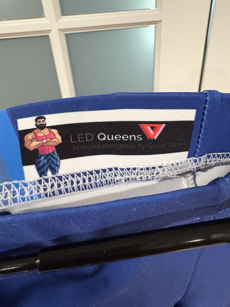 Men LED Queens Leggings Pride Spandex
