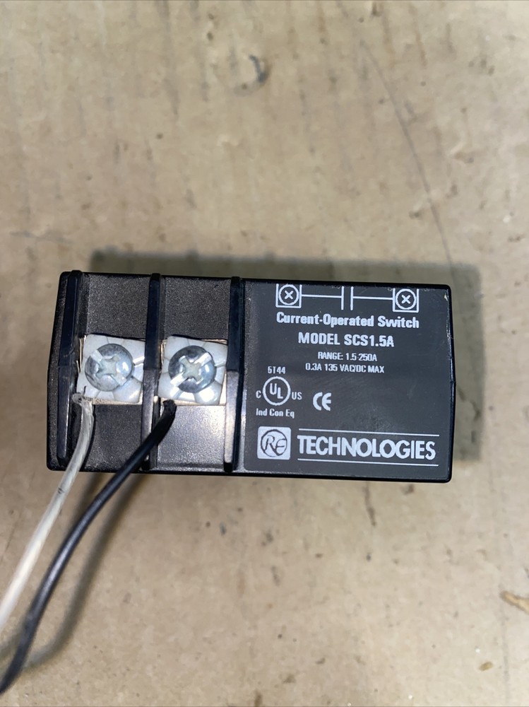 TECHNOLOGIES CURRENT OPERATED SWITCH SCS1.5A 1.5-250A 0.3A 135VAC/DC