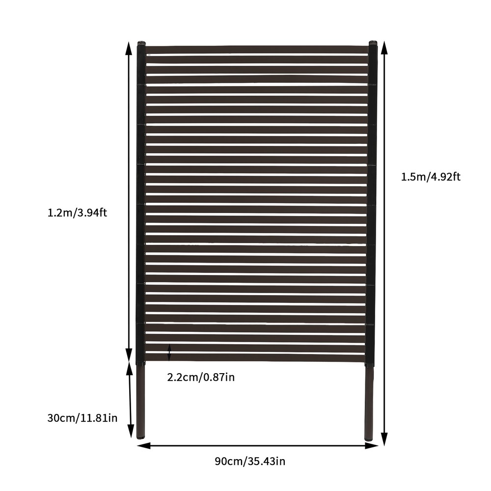 1 Panel Wood Room Divider Folding Privacy Screen Heavy Duty Home Partition Wall