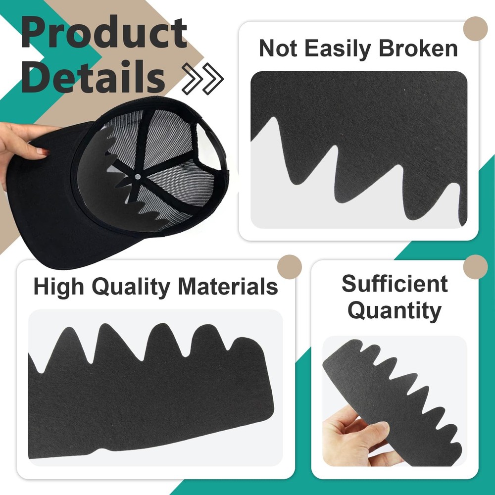 20Pcs Hat Shaper Insert - Baseball Caps Inserts Shapers, Reusable Crown Suppo...
