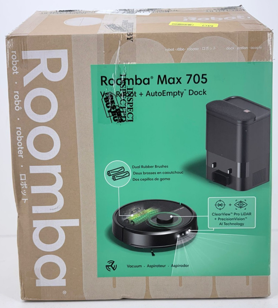 iRobot - Roomba Max 705 Vacuum + AutoEmpty Dock OB