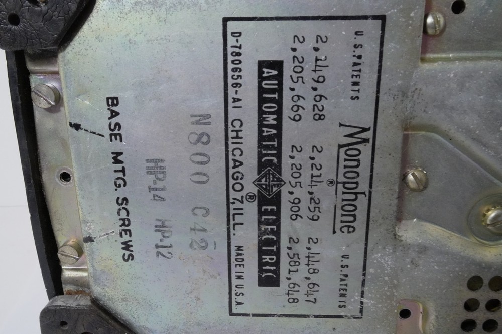 An Original Marked AUTOMATIC ELECTRIC A/E 80 in Good Visual Cond But Sold AS IS!