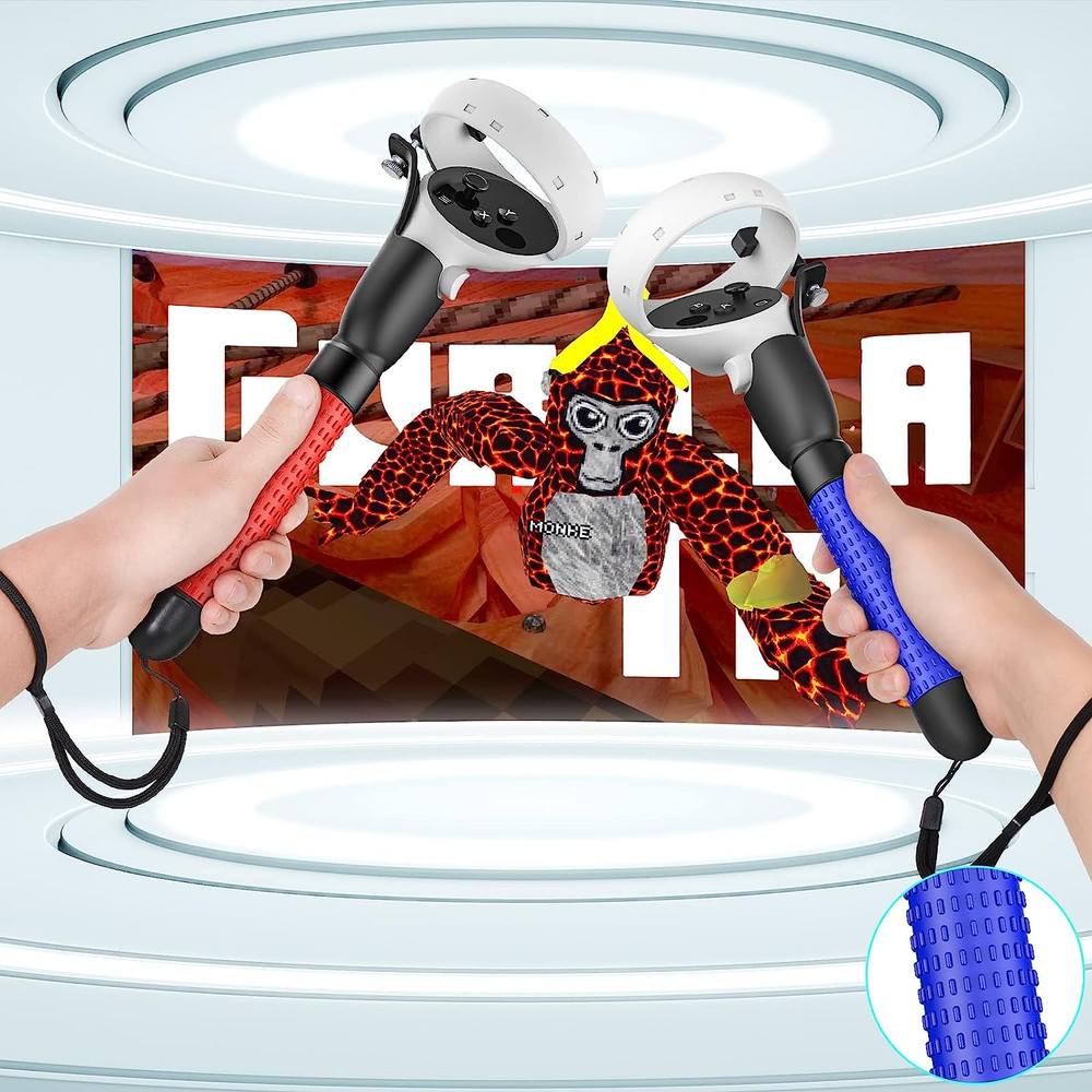 VR Game Handle Accessories for Quest 2 Controllers, Handles Extension Grips for