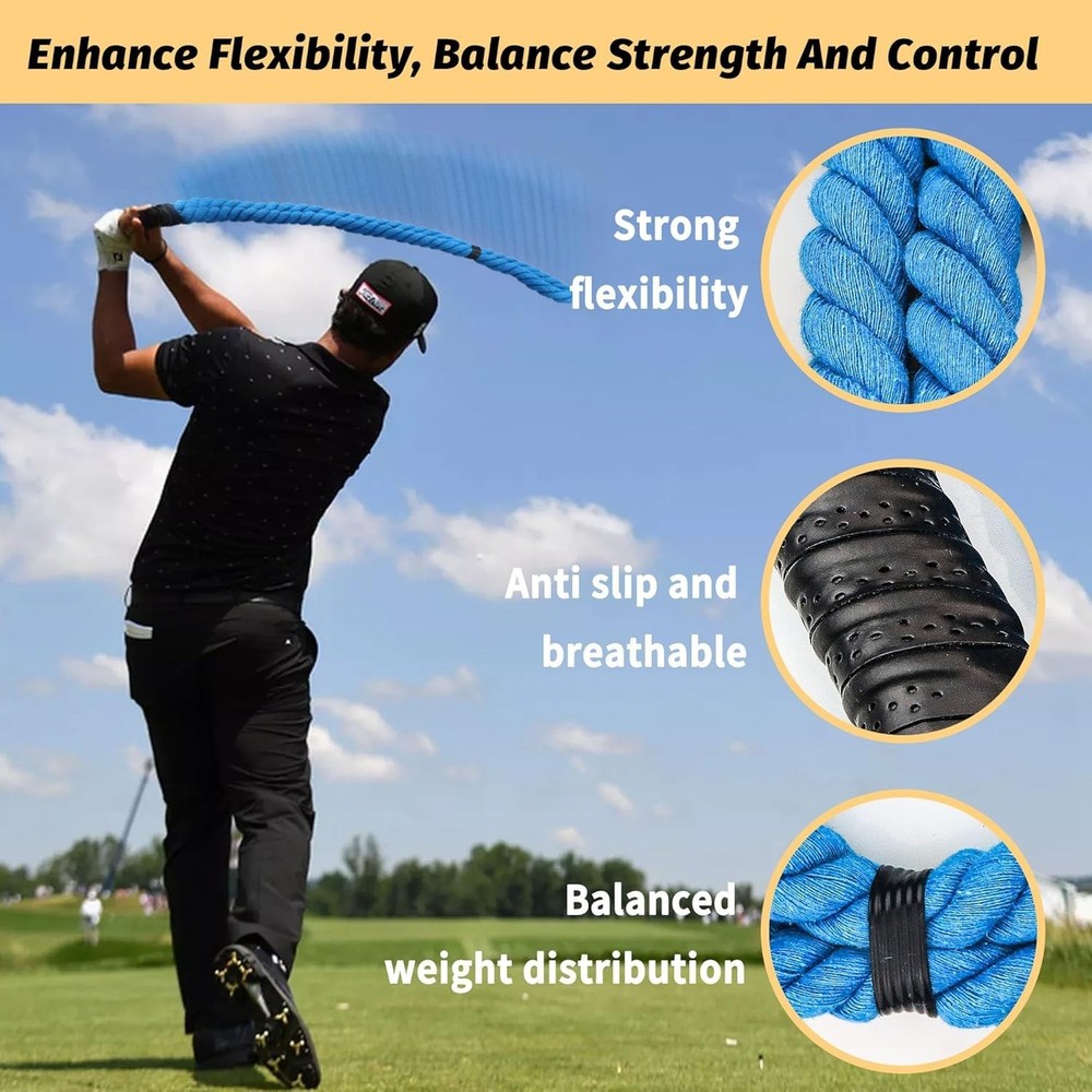 Golf Swing Training Rope for Strength and Control