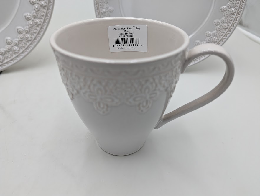 Lenox Grey Chelse Muse Fleur 4Pc Place Setting