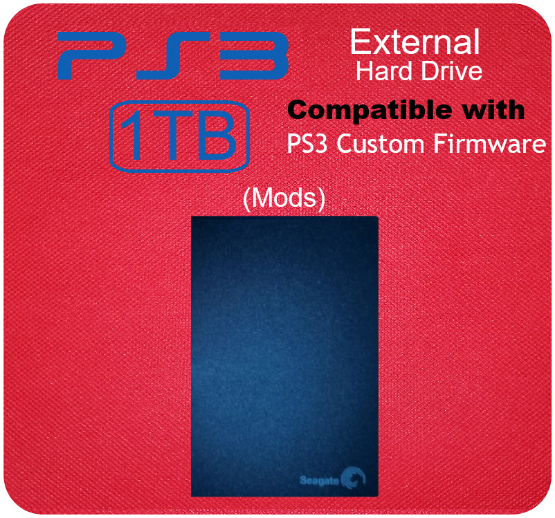 PS3 1tb External Hard Drive for Custom Firmware Select Format for all models